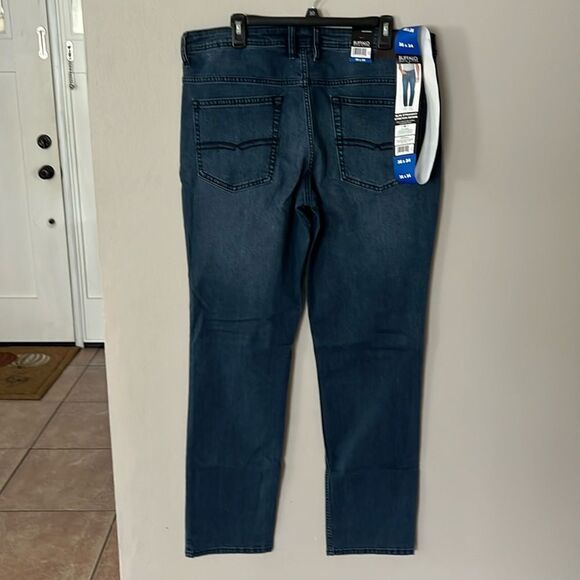 Buffalo David Button Slim Straight Stretch Denim - Picture 2 of 8